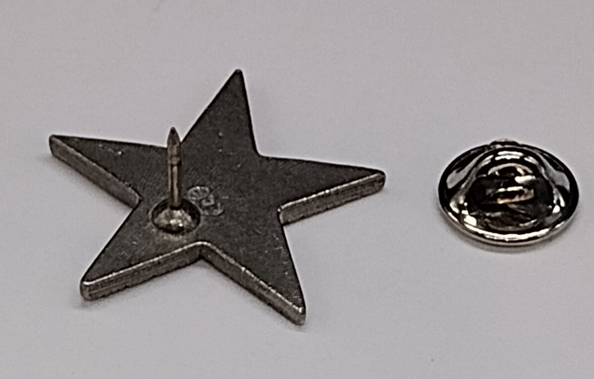 Gray Patriotic Star Small Tack Pin