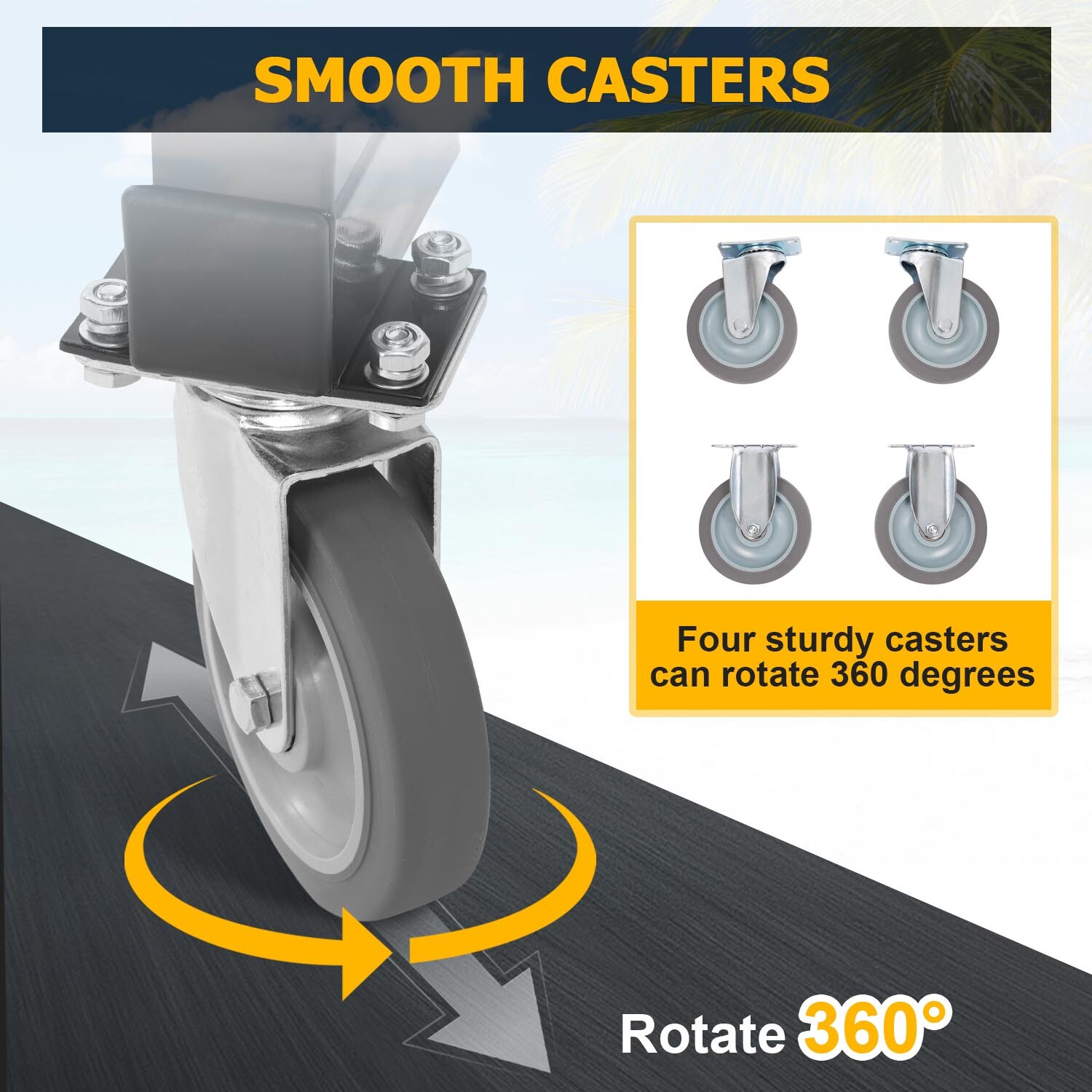 Heavy Duty Watercraft PWC Dolly Boat Jet Ski Stand Storage Cart 1400LBS