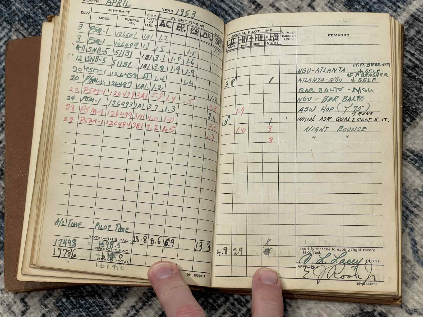 BIG GROUPING to a WW2 WWII USN US Navy Pilot - Donald R. Lacey Books & Documents