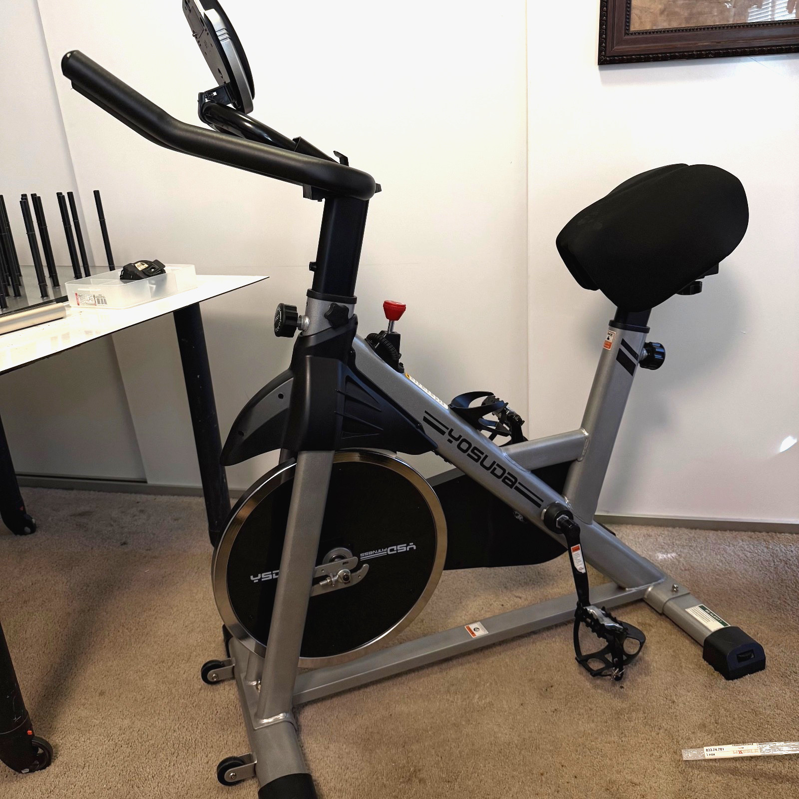 Yosuda L-001A Indoor Cycling Exercise, Bike 35lb Flywheel, Adjustable Resistance