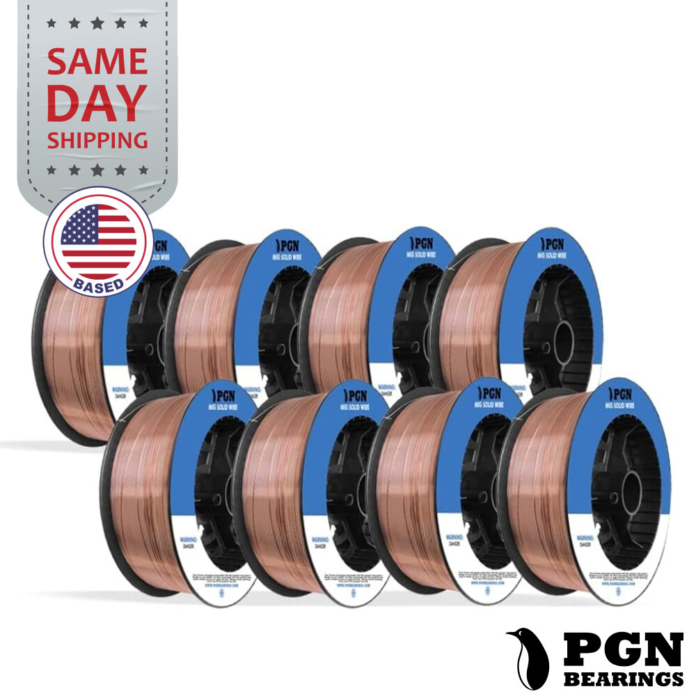(8 x 10-Lb Spools) ER70S-6 .045" (1.2 mm) Mild Steel MIG Welding Wire