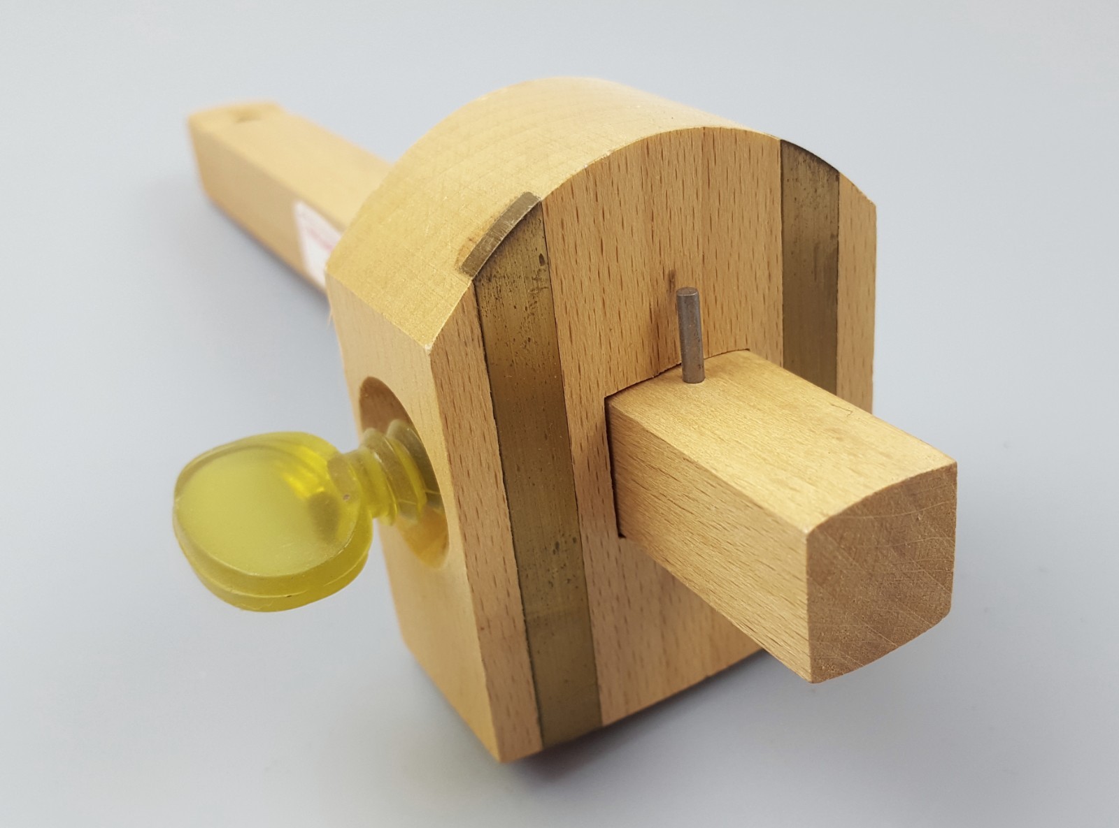 2 Vintage Wooden and Brass Marking Gauges Crown Tools etc