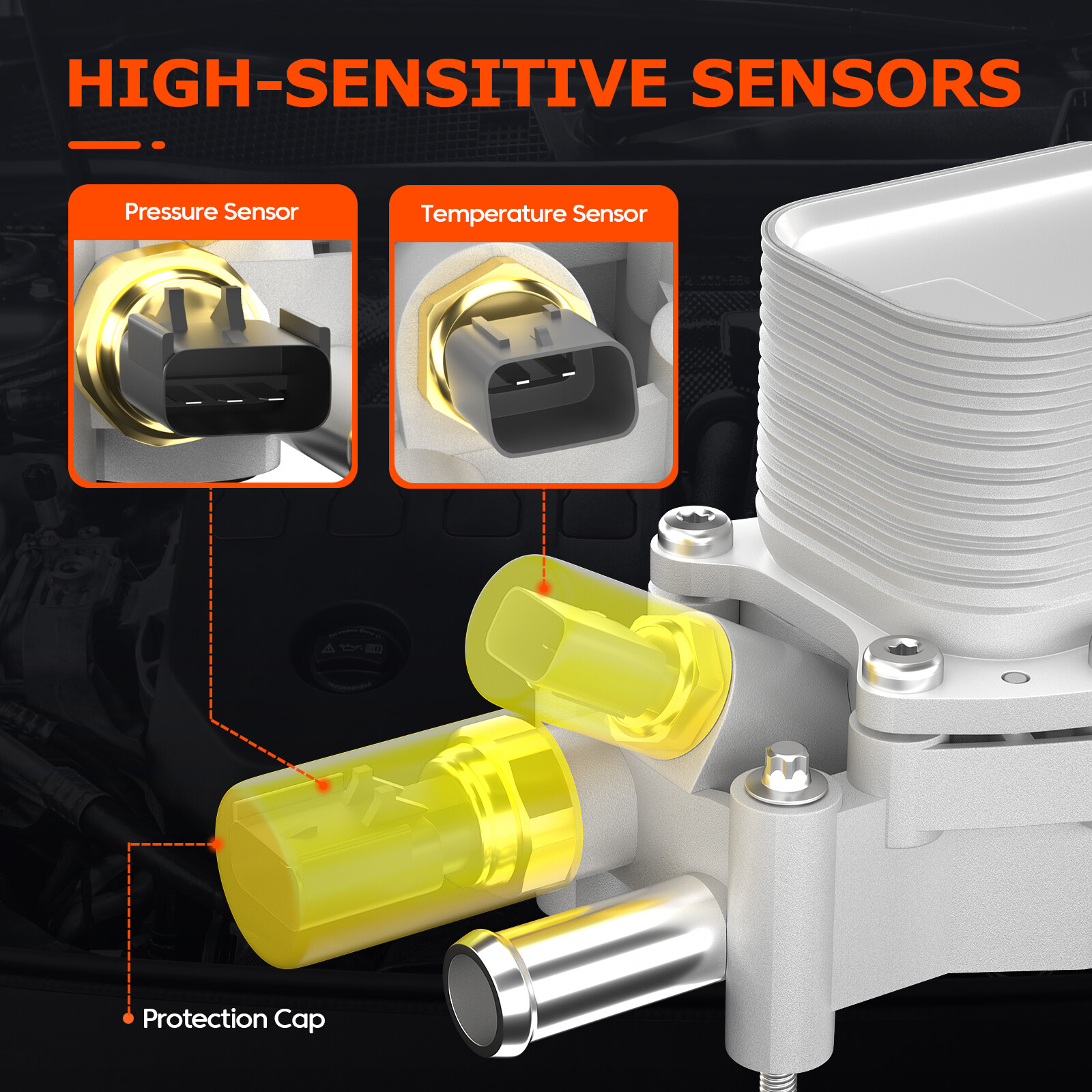 926-959 Aluminum Oil Filter Housing For 2011-2016 Dodge Jeep Chrysler Ram 3.6L