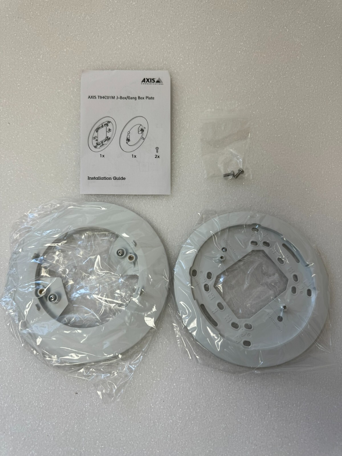 Axis T94C01M J-Box Gang Box Mount Plates Security Network Camera System Parts