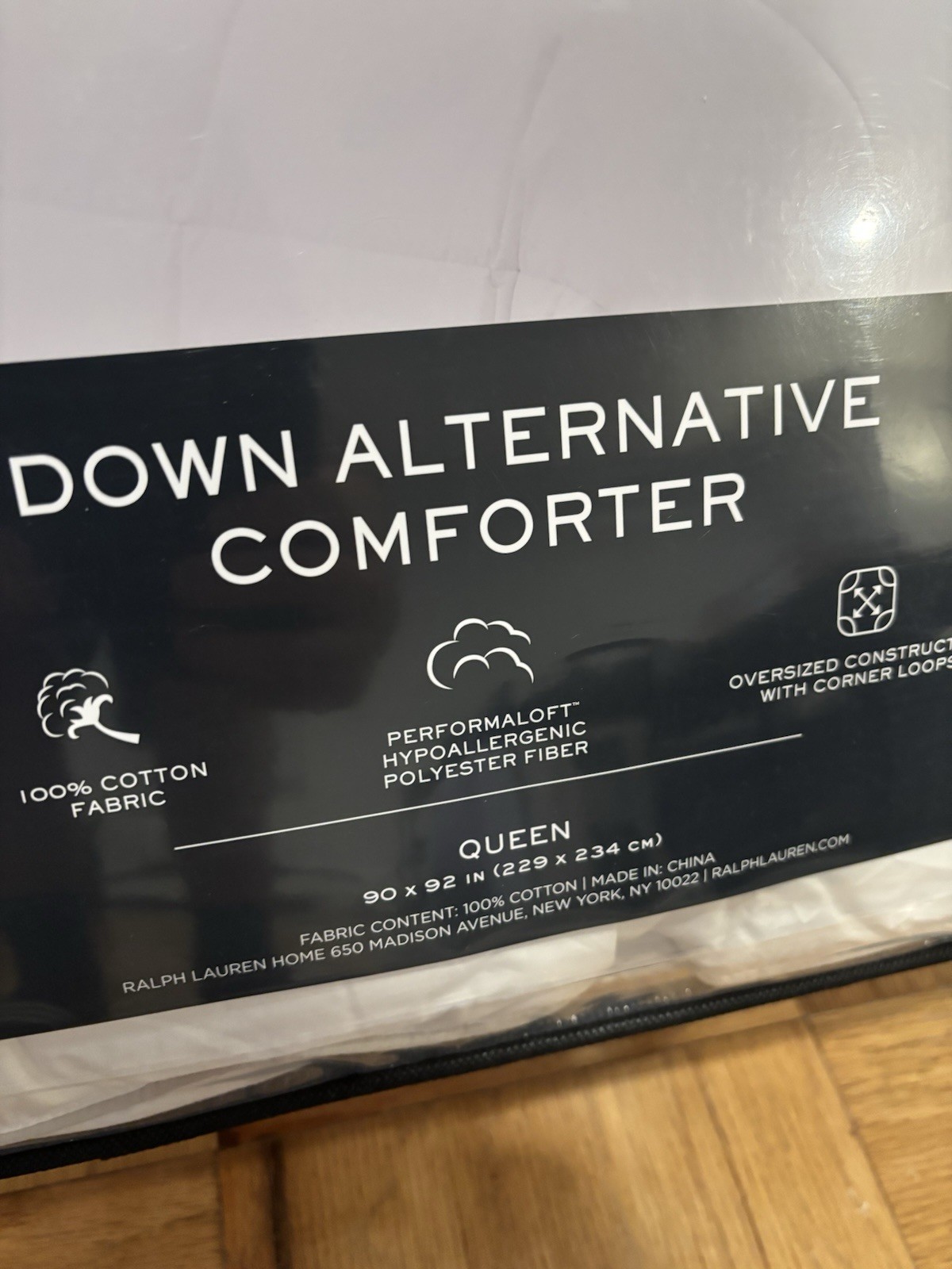 RALPH LAUREN Lauren DOWN ALTERNATIVE COMFORTER 90X92 - FULL/QUEEN