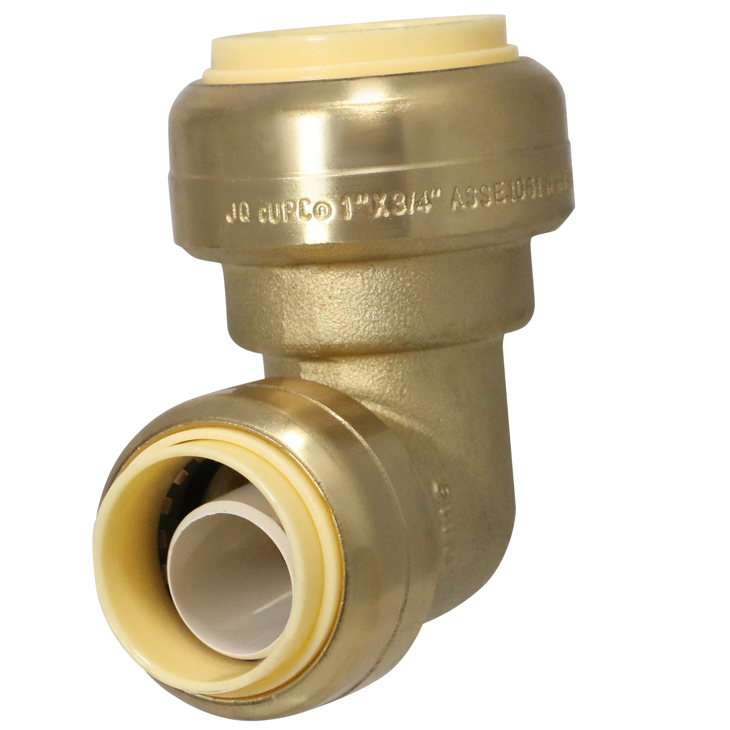 1 Pack XFITTING 1" x 3/4" Push Fit Elbow, 1 x 3/4 Push To Connect Elbow