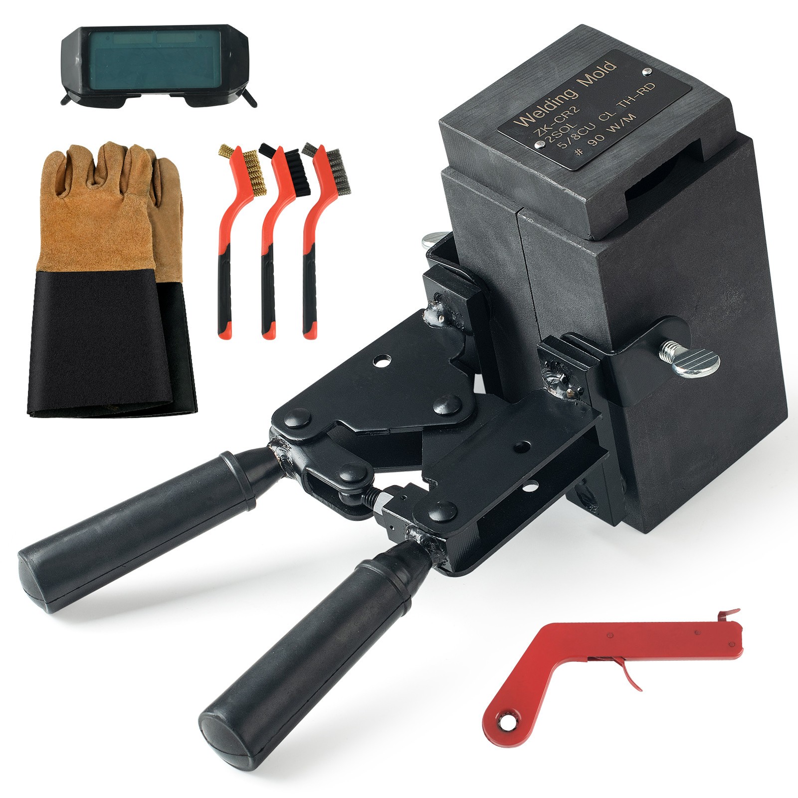 Graphite Exothermic Welding Mold Tool Kit for 4/0 AWG Cable to 3/4" Rod