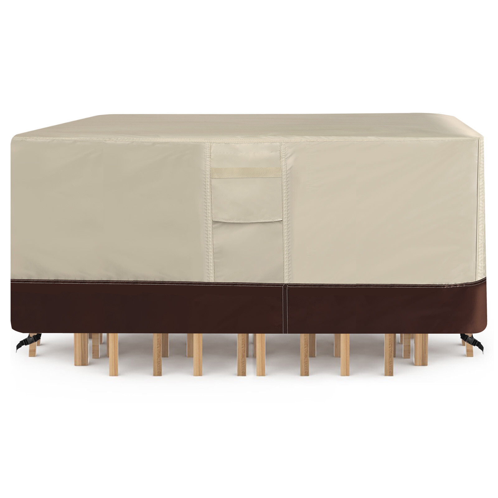 Heavy Duty 420D Patio Furniture Covers Waterproof Outdoor Table Protector w/Bag