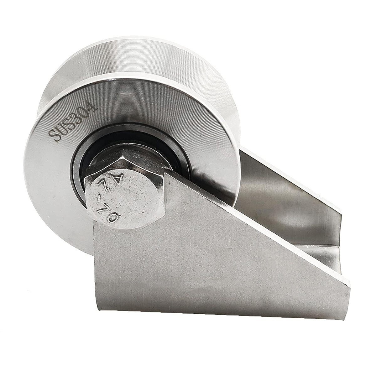 V Groove Pulley Wheel Steel Stainless Heavy Duty Detachable Cable Rope Wheel