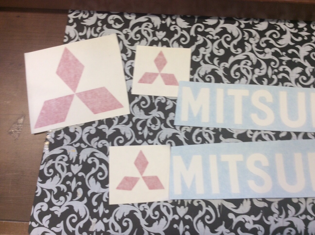 Mitsubishi Forklift decal kit With Safety decals