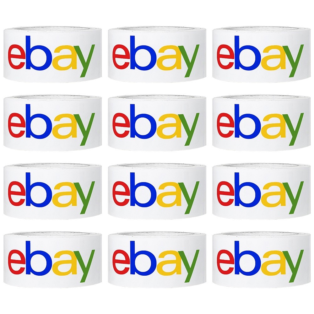 6-72 rolls 2"x75 yds shipping packaging colour logo tape express Official UL