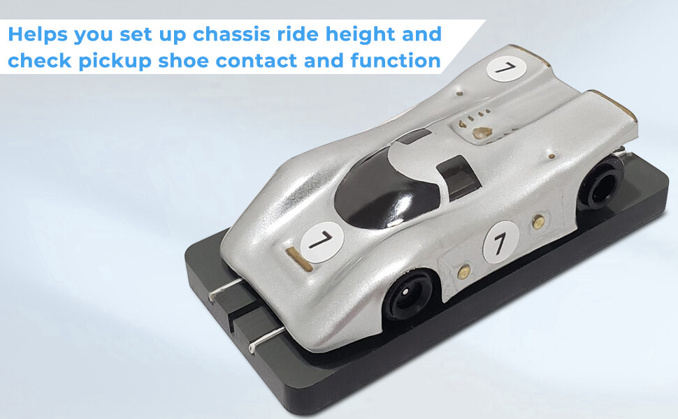 For Viper Bowman Wizzard HO Slot Car Chassis Setup Block Tool Aluminum US STOCK