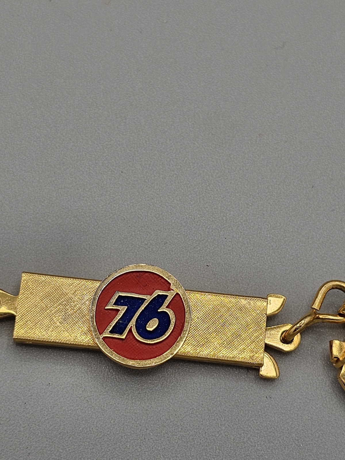 Union 76 Gas Key Chain Logo Gasoline Souvenir Salesman Sample Near Mint Vintage