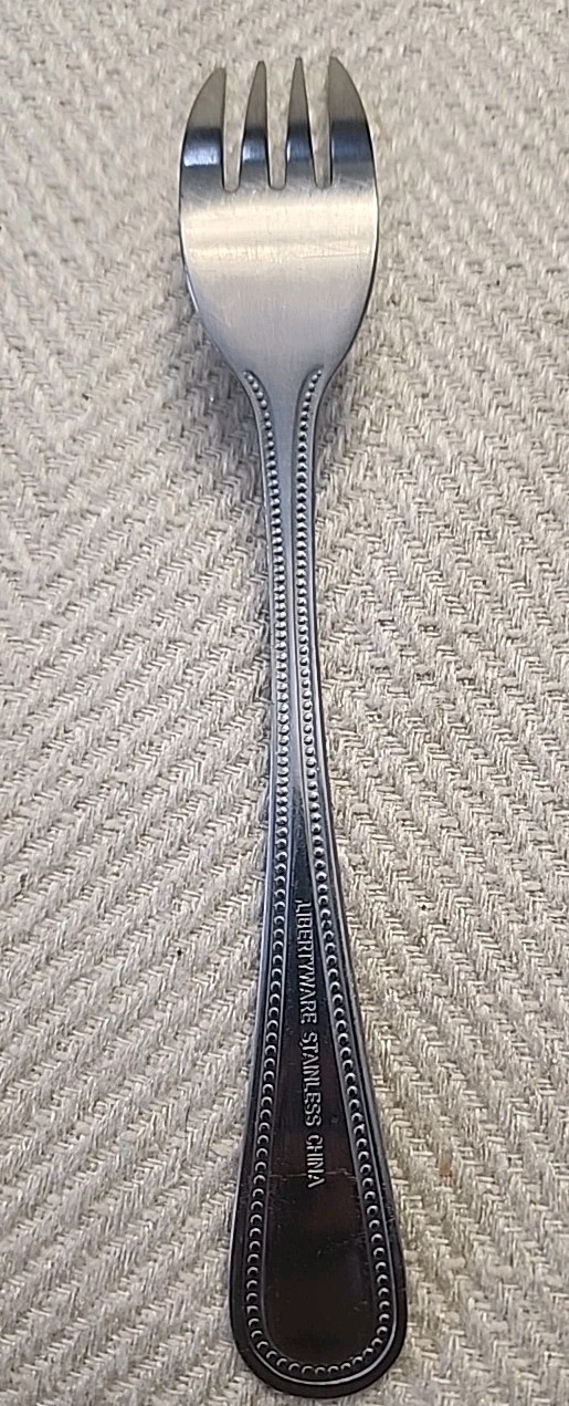 Vintage LibertyWare Stainless Steel Primrose 7.5" Dinner Fork