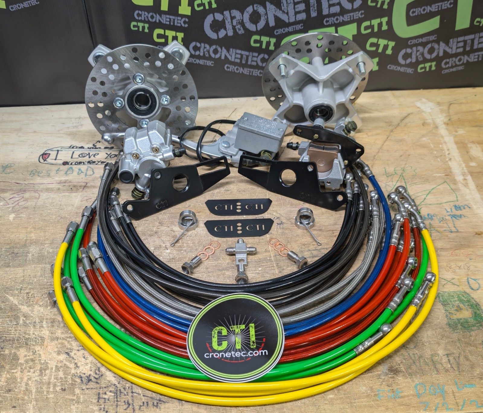 CTI Front Hydraulic Brake Kit BOLT ON AND GO 88-02 Yamaha Blaster YFS 200