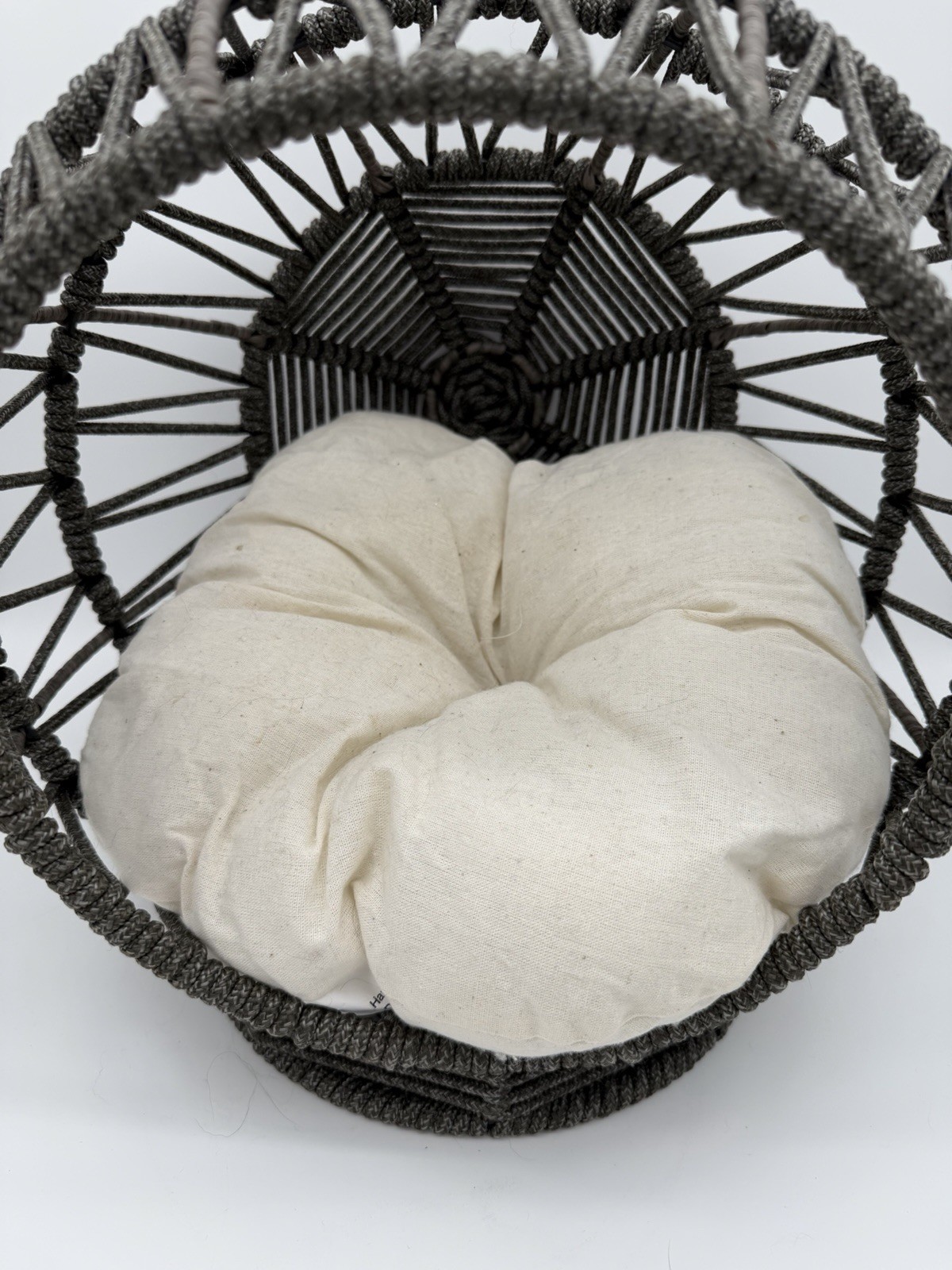 Rattan Wicker Pet Bed for Tiny Dog Or Cat Egg Chair
