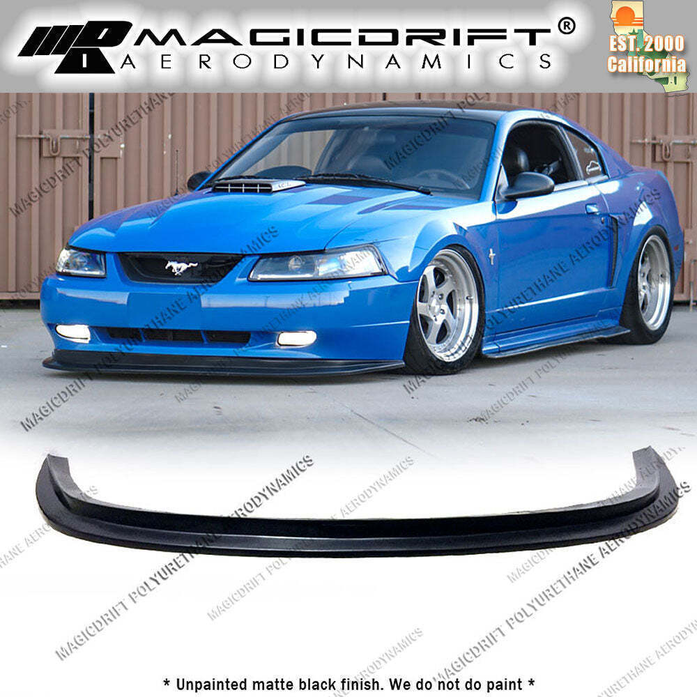 For 99-04 Ford Mustang MDA Style Front Bumper Chin Spoiler Splitter Body Kit