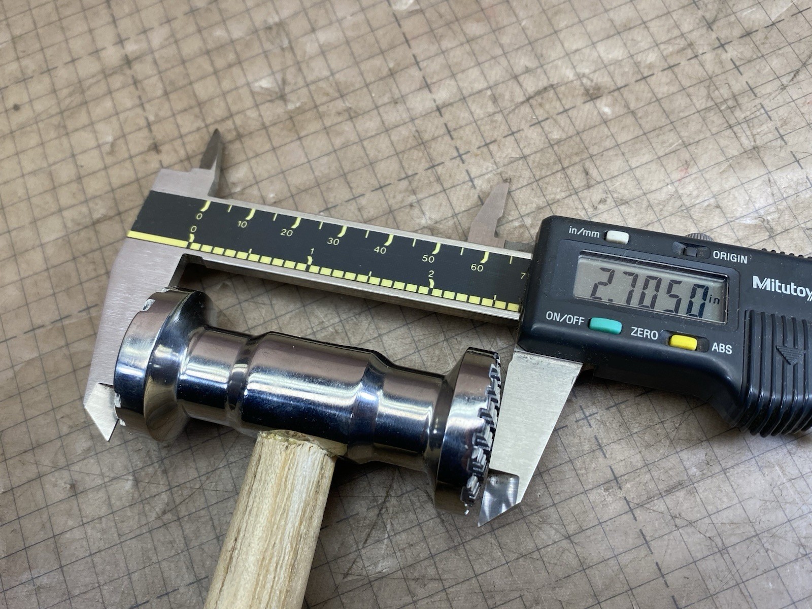 8 oz. Jewelry Making Texture Hammer with Grooves Jewelers Silversmith Tool