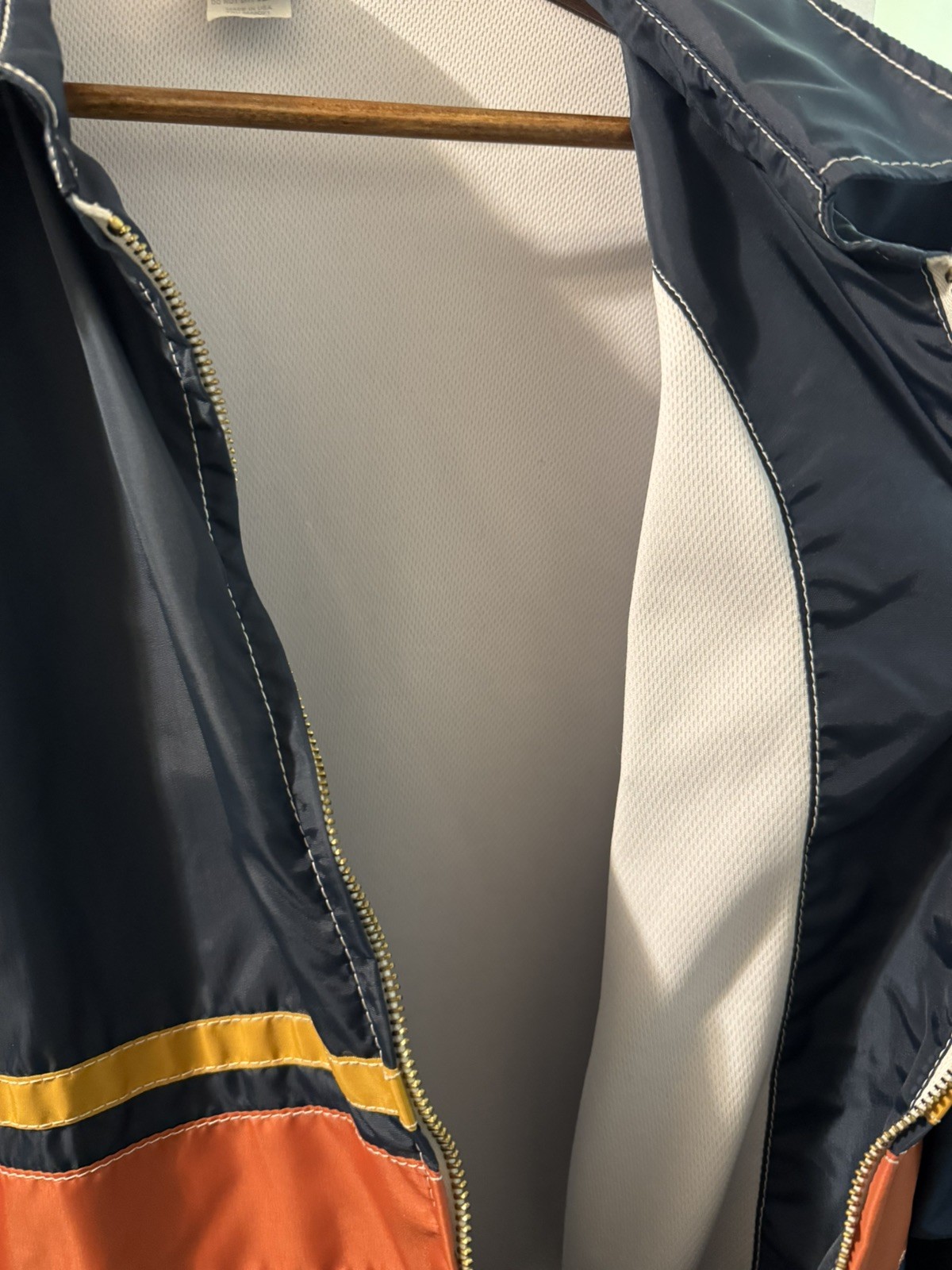 Birdwell Men's 3 Stripe Competition Jacket - Navy, Paprika/Gold XXL