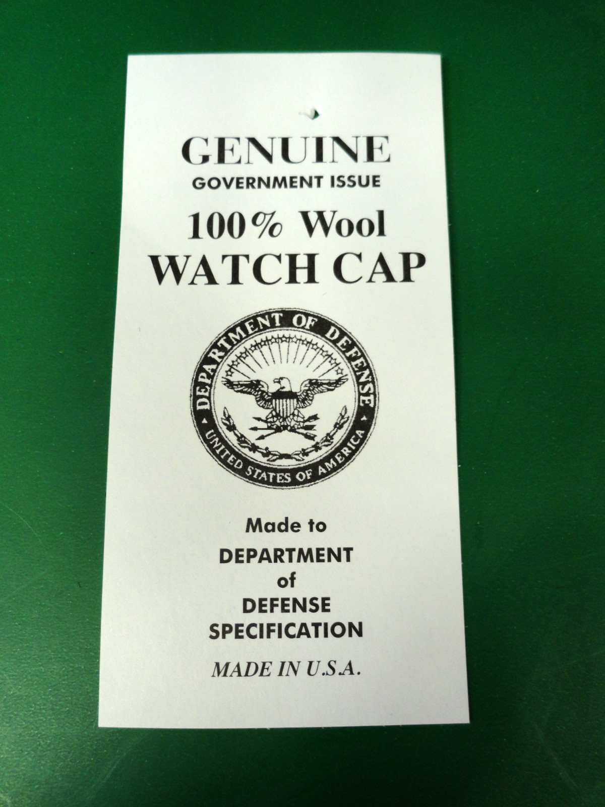 US NAVY BLACK WOOL WATCH CAP- GENUINE US MILITARY ISSUE