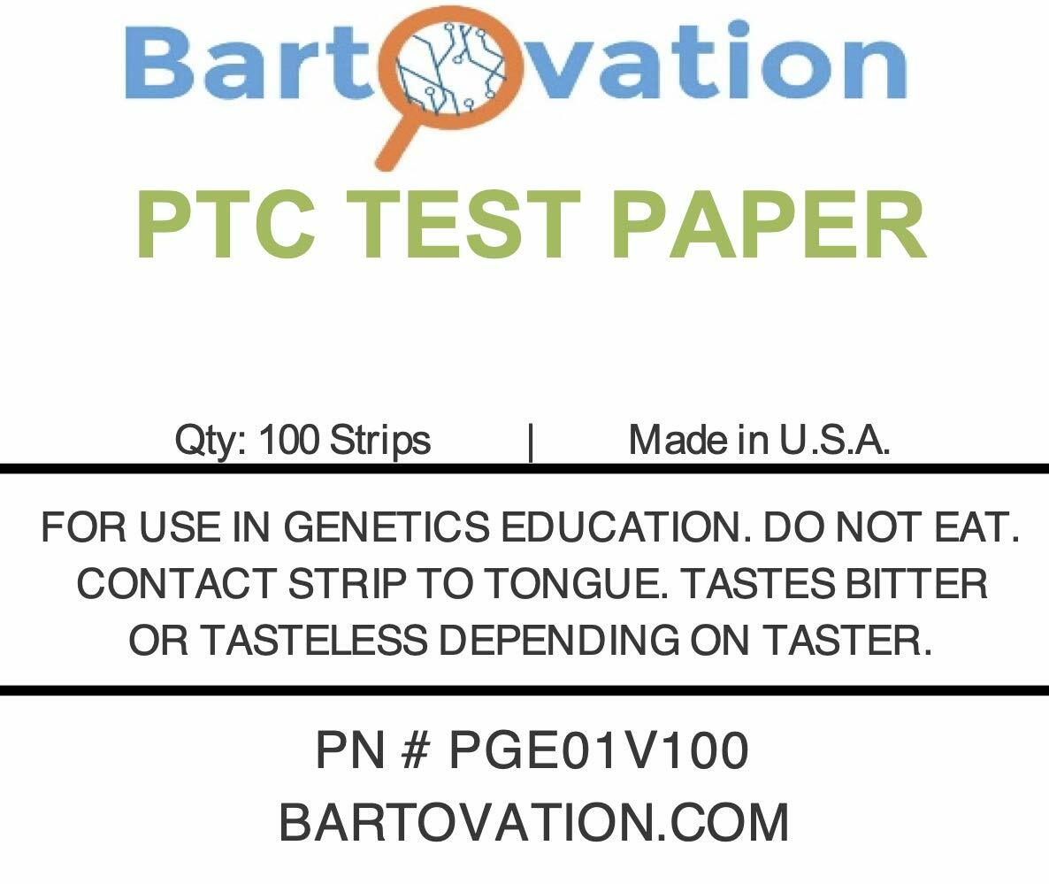 Phenylthiourea PTC Paper Strips Genetic Taste Testing Vial of 100 Phenylthiocarb