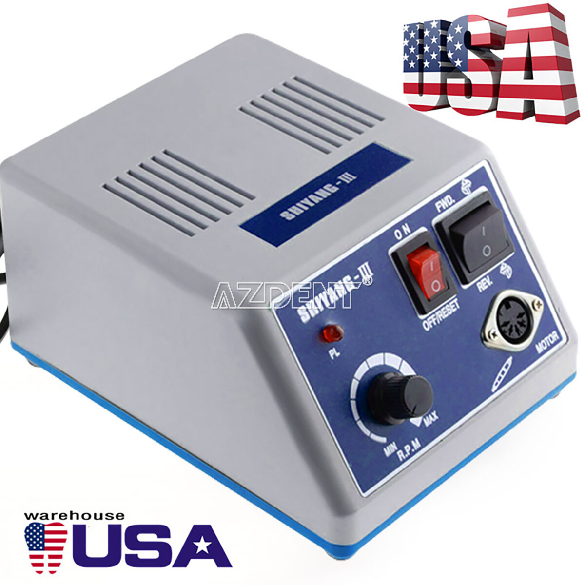 Dental Lab Marathon Electric Micromotor Polishing Unit + 35K rpm Motor Handpiece