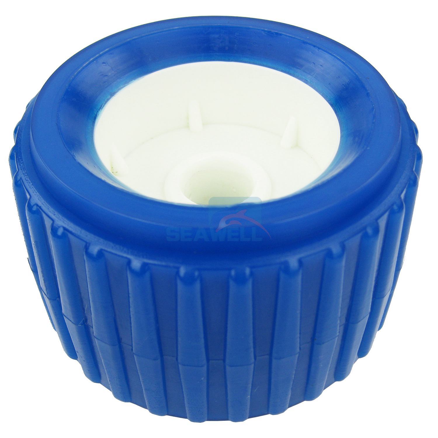 4PCS Boat Trailer Roller Marine Inflatable Boat Ribbed Wobble Roller Plastic