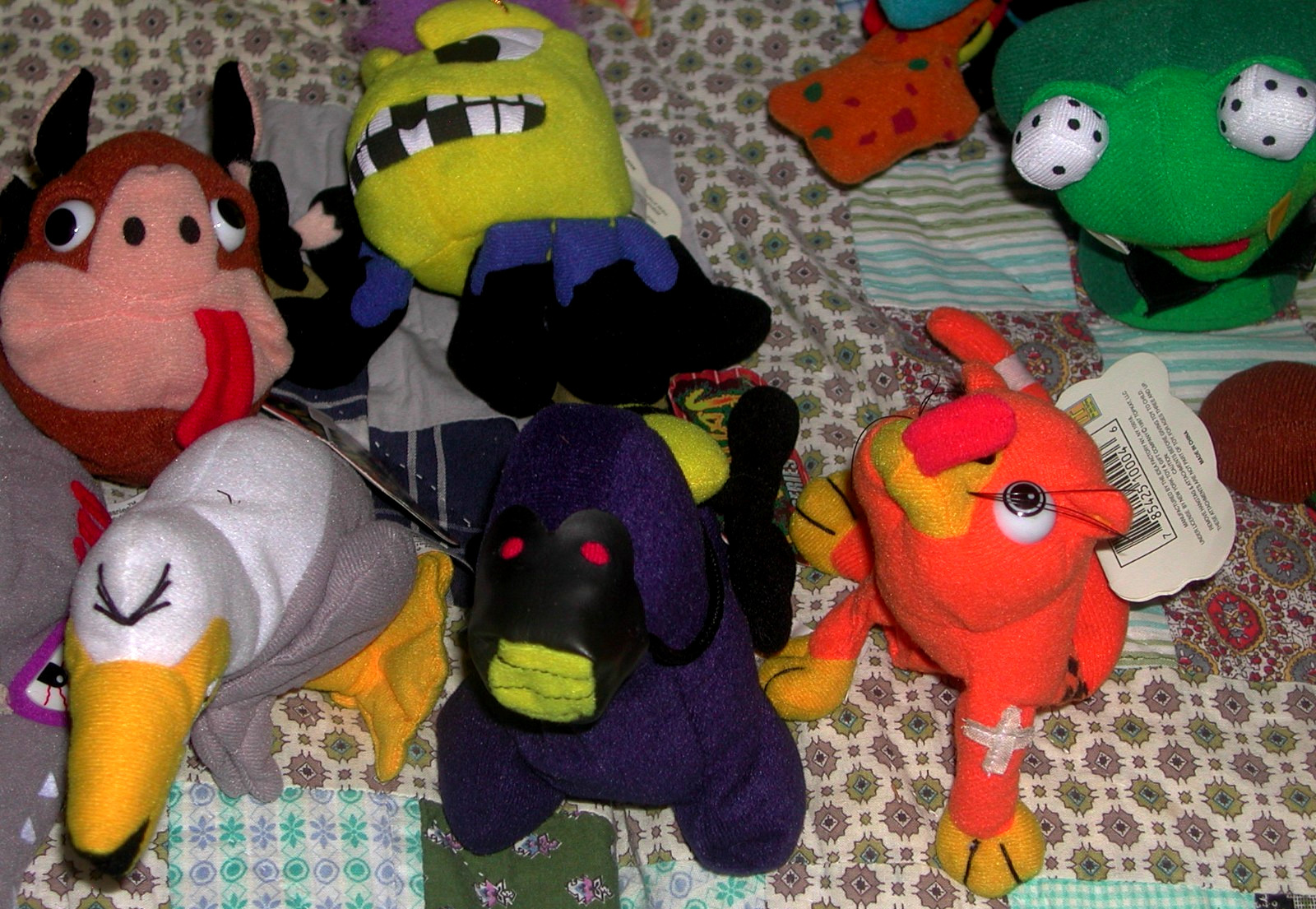 1 LOT OF 13 DIFFERENT MEANIES SERIES 1 STUFFED TOYS WITH TAGS