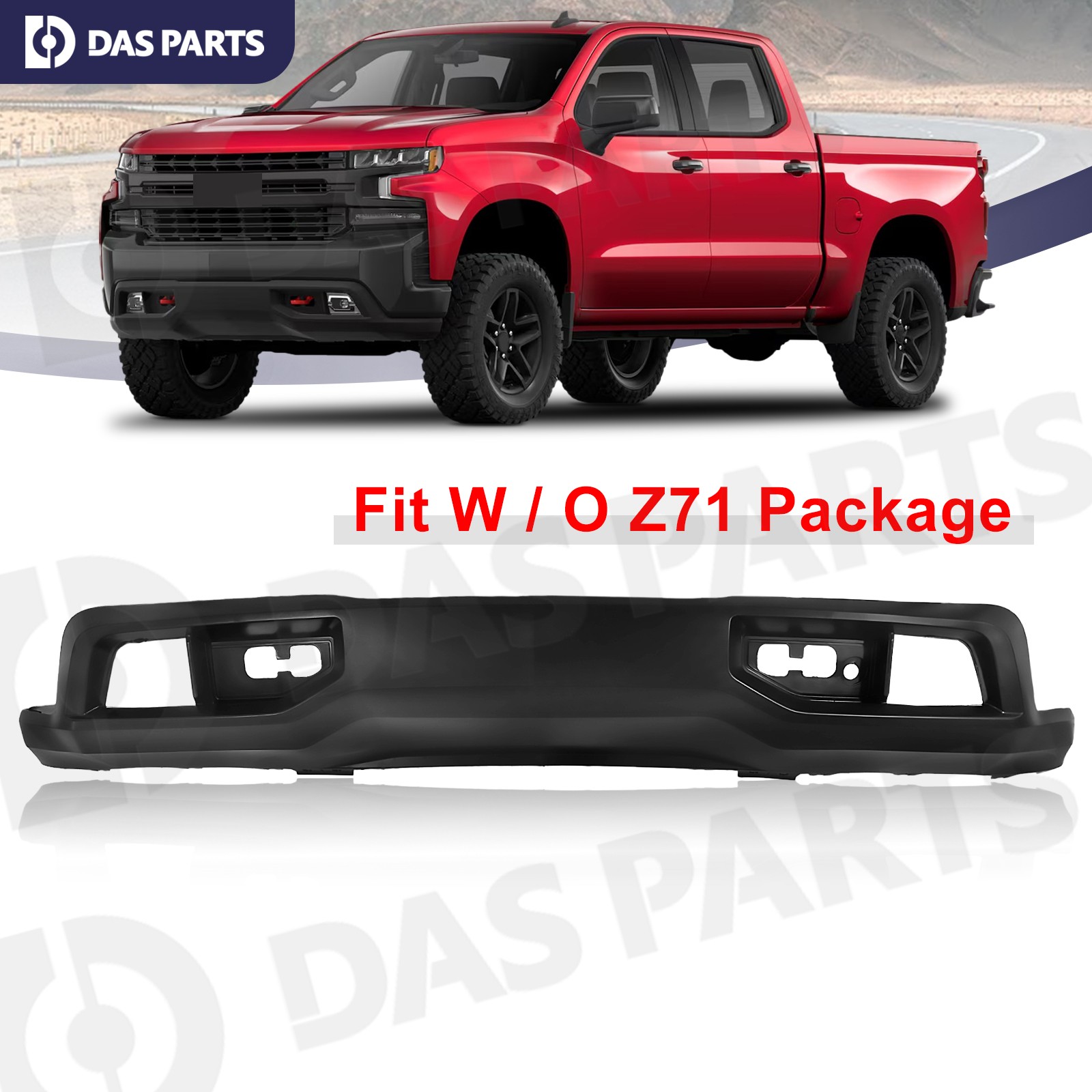 For 2019-2021 Silverado 1500 Front  Bumper Cover Lower Valance W/O Z71 84219069