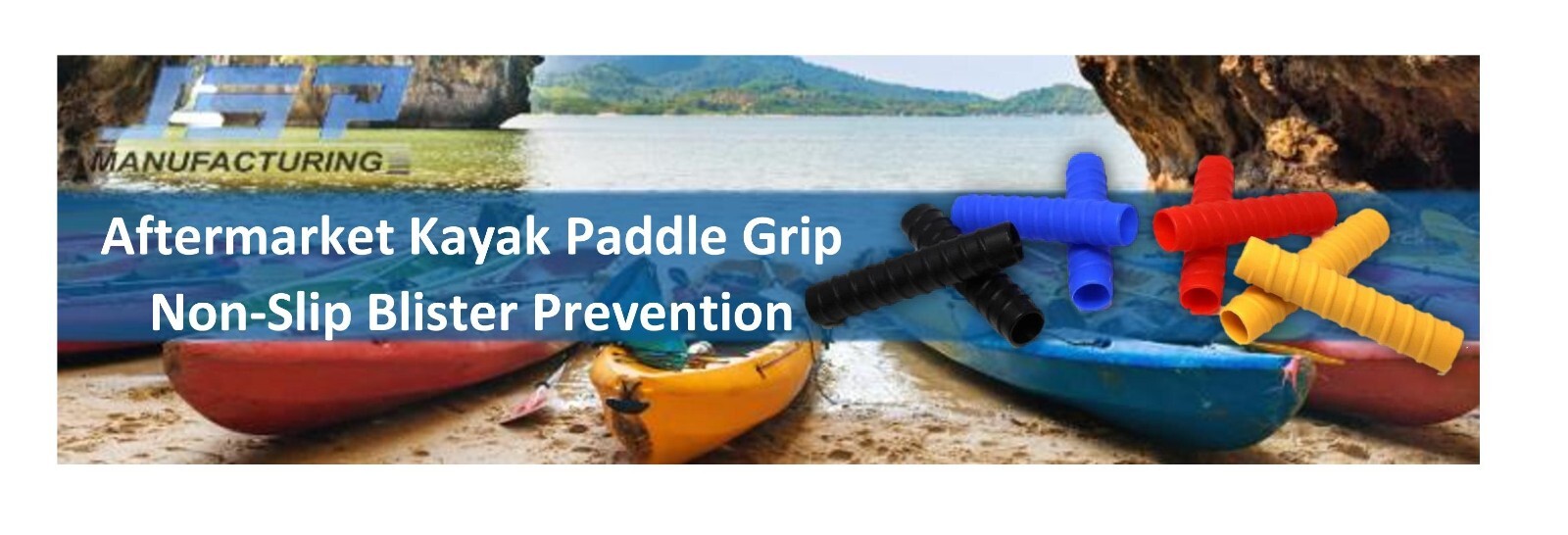Kayak Take- Apart Paddle Grips Blister Prevention Non-Slip Wraps