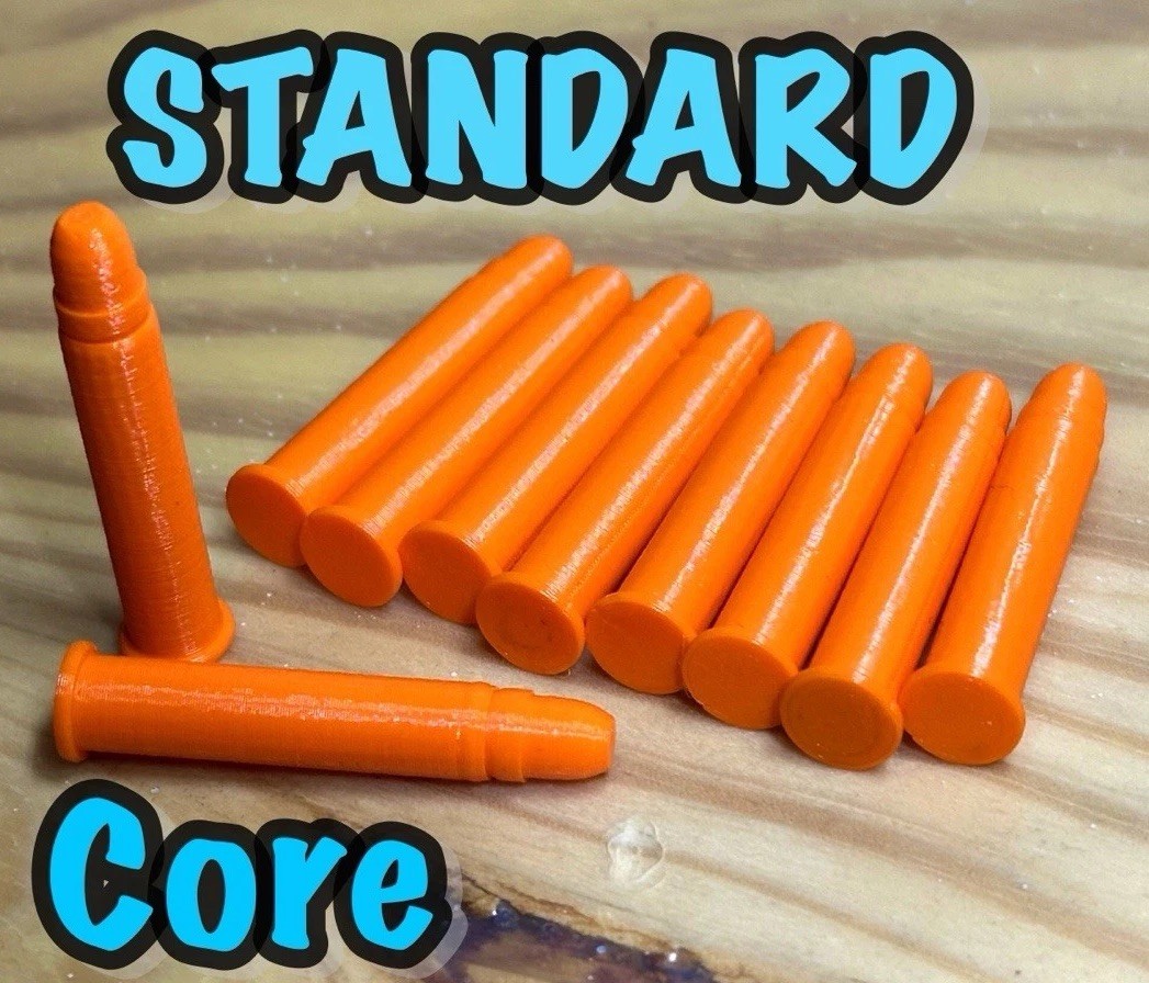 10 Pack - 22 WMR / 22 Magnum DRY FIRE RATED TPU Snap Caps - STANDARD CORE