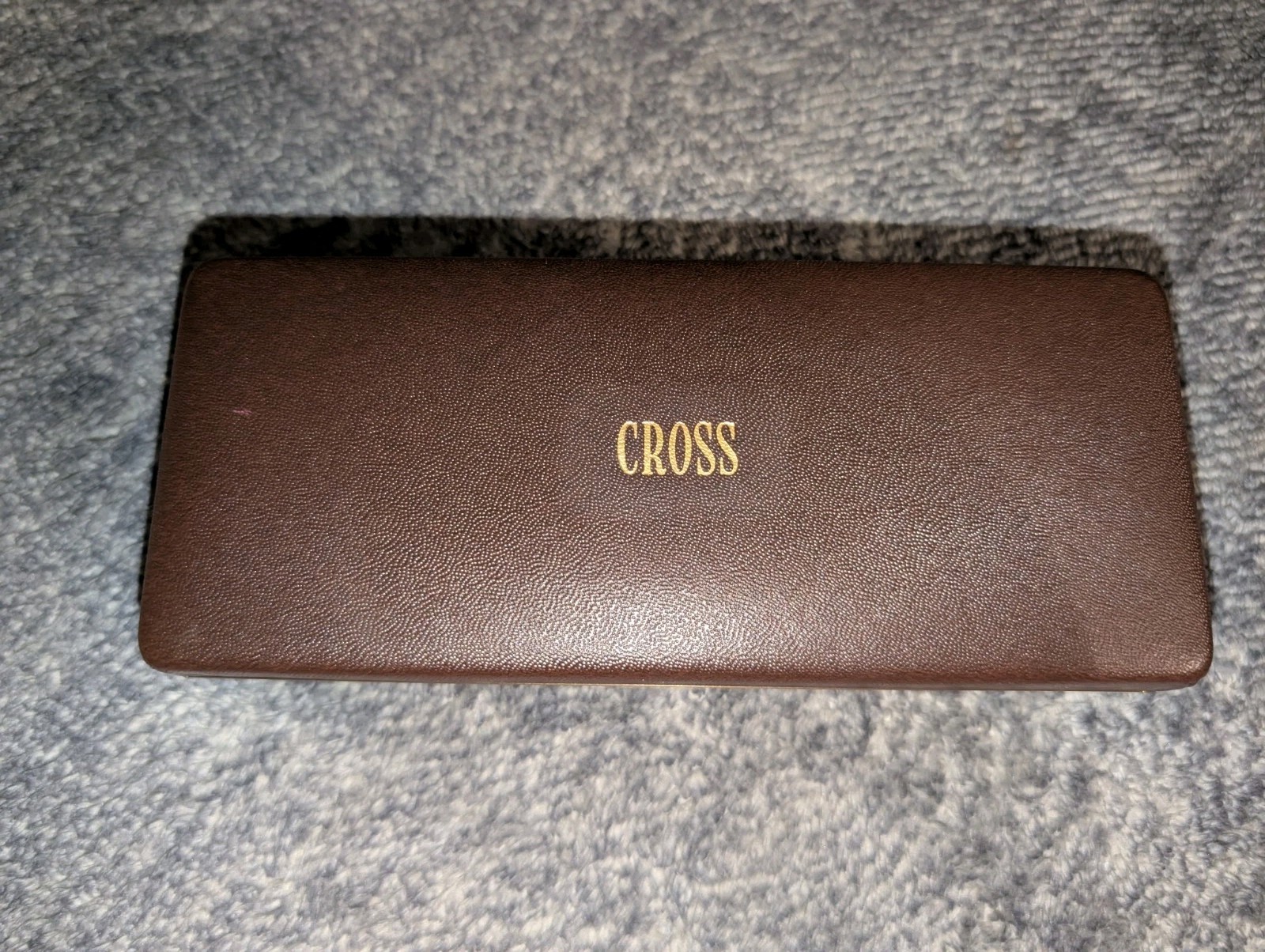 No Pen! CROSS 10K GOLD-FILLED ROLLED FOUNTAIN PEN Box & Inserts! 4506-M No Pen!