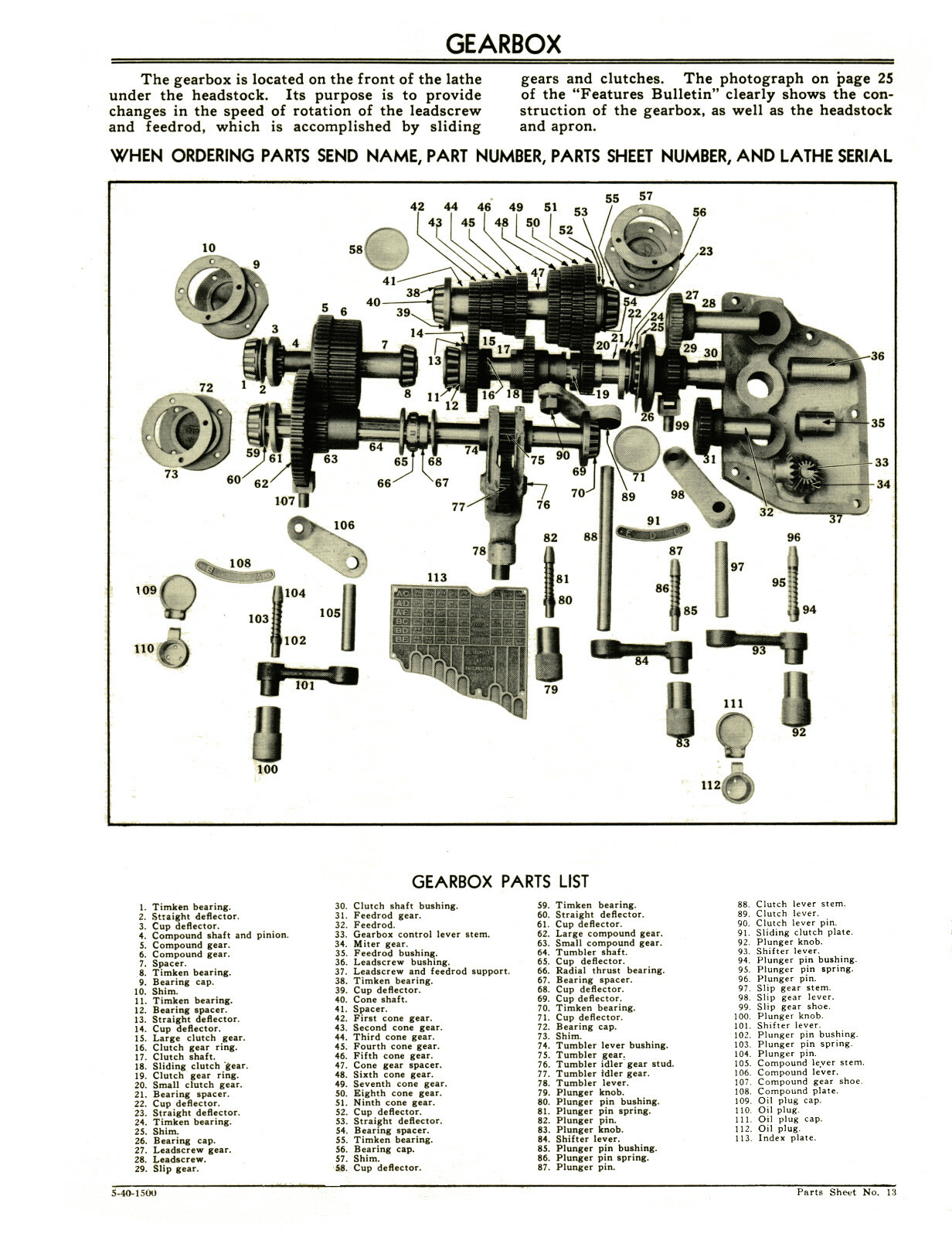 Monarch Lathe Model CK Operating, Maintenance, & Parts List Manual #1577