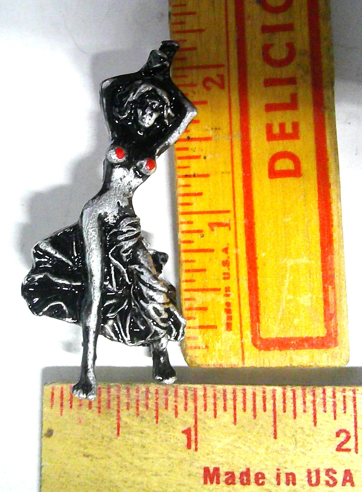 naked girl pin vintage collectible old biker vest pinback lady woman memorabilia