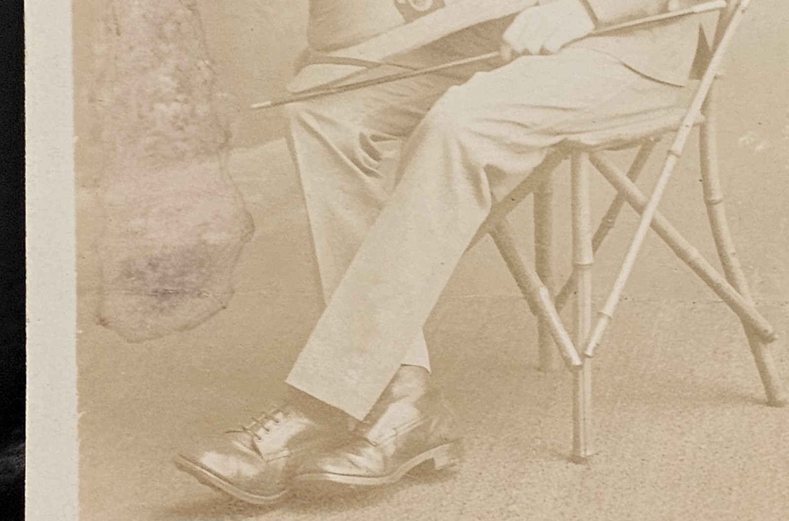 Rare Antique Photo WWI British Soldier in Pith Helmet 1914 Postcard RPPC