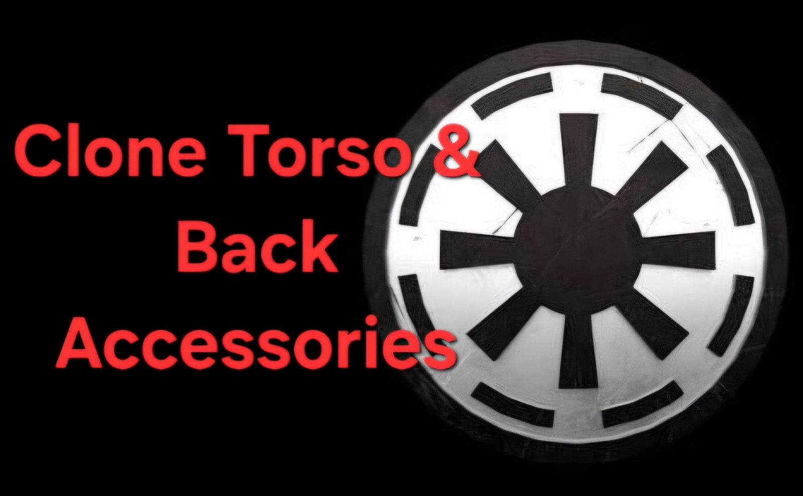 Star Wars 3.75 1/18 3D Printed Clone Torso & Back Accessories