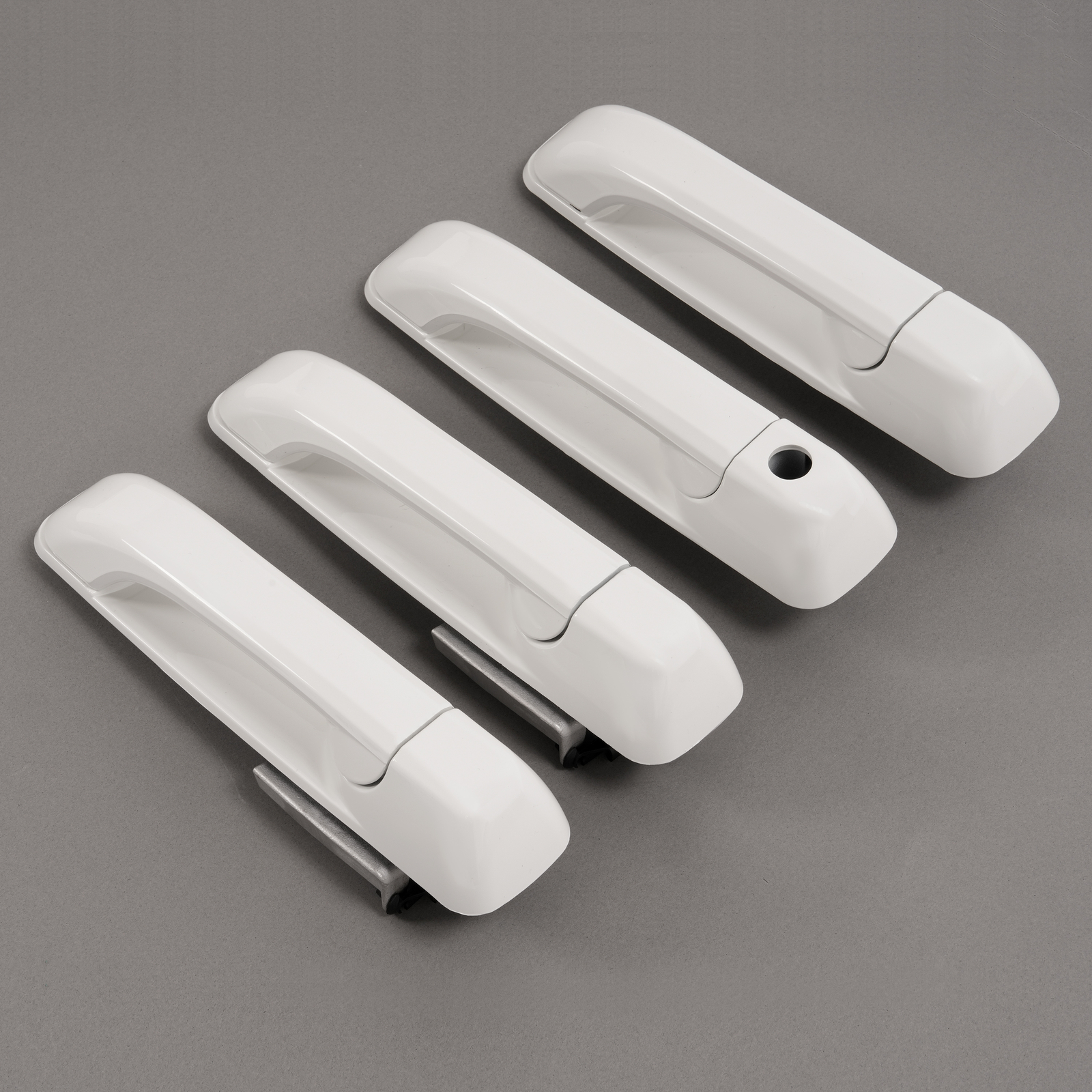 Fits DODGE RAM 1500 2009-2024/ RAM 2500 2011-2025 Outside Door Handle White 4Pcs