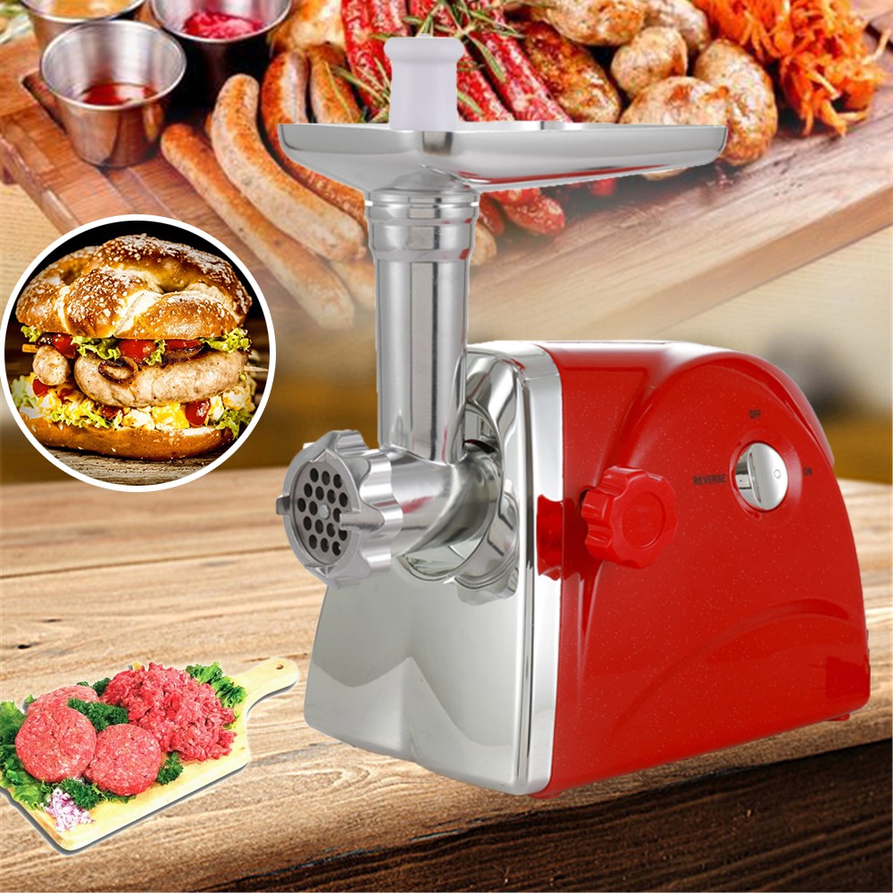 Meat Grinder Electric Heavy Duty Stainless Steel Meat Mincer &3 Grinding Plates