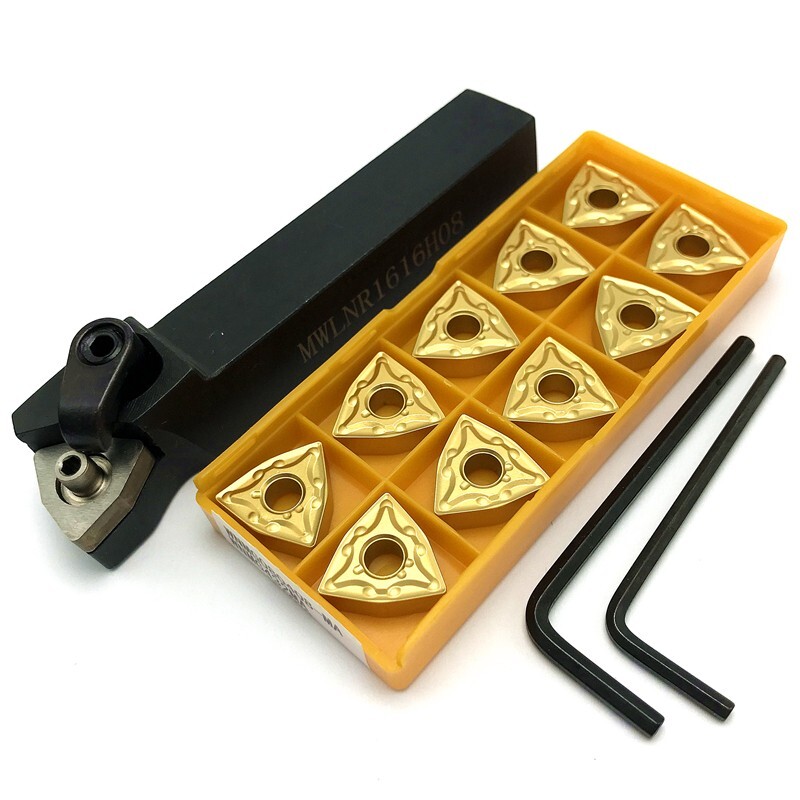 New Holder + WNMG432 WNMG080408 Carbide Inserts MWLNR1616H08 Lathe Turning Tool