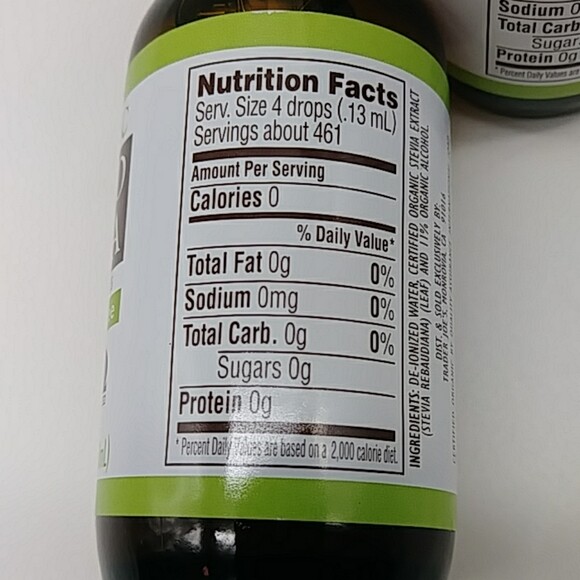 4 x Trader Joe's Organic Liquid Stevia 2fl oz Calorie Free Vegan Best By 2027