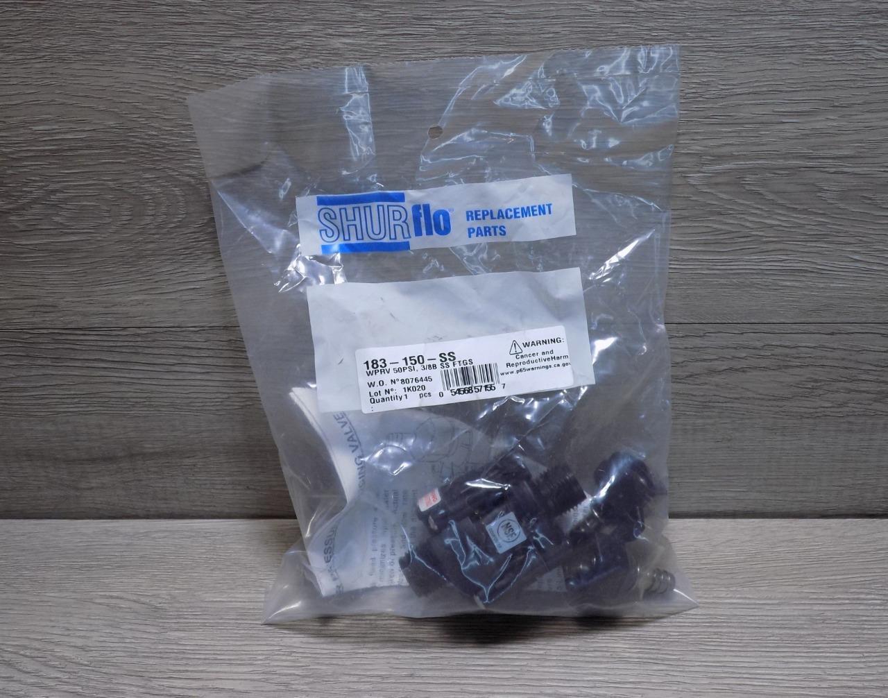 Shurflo 183-150-SS WPRV 50 PSI 3/8B