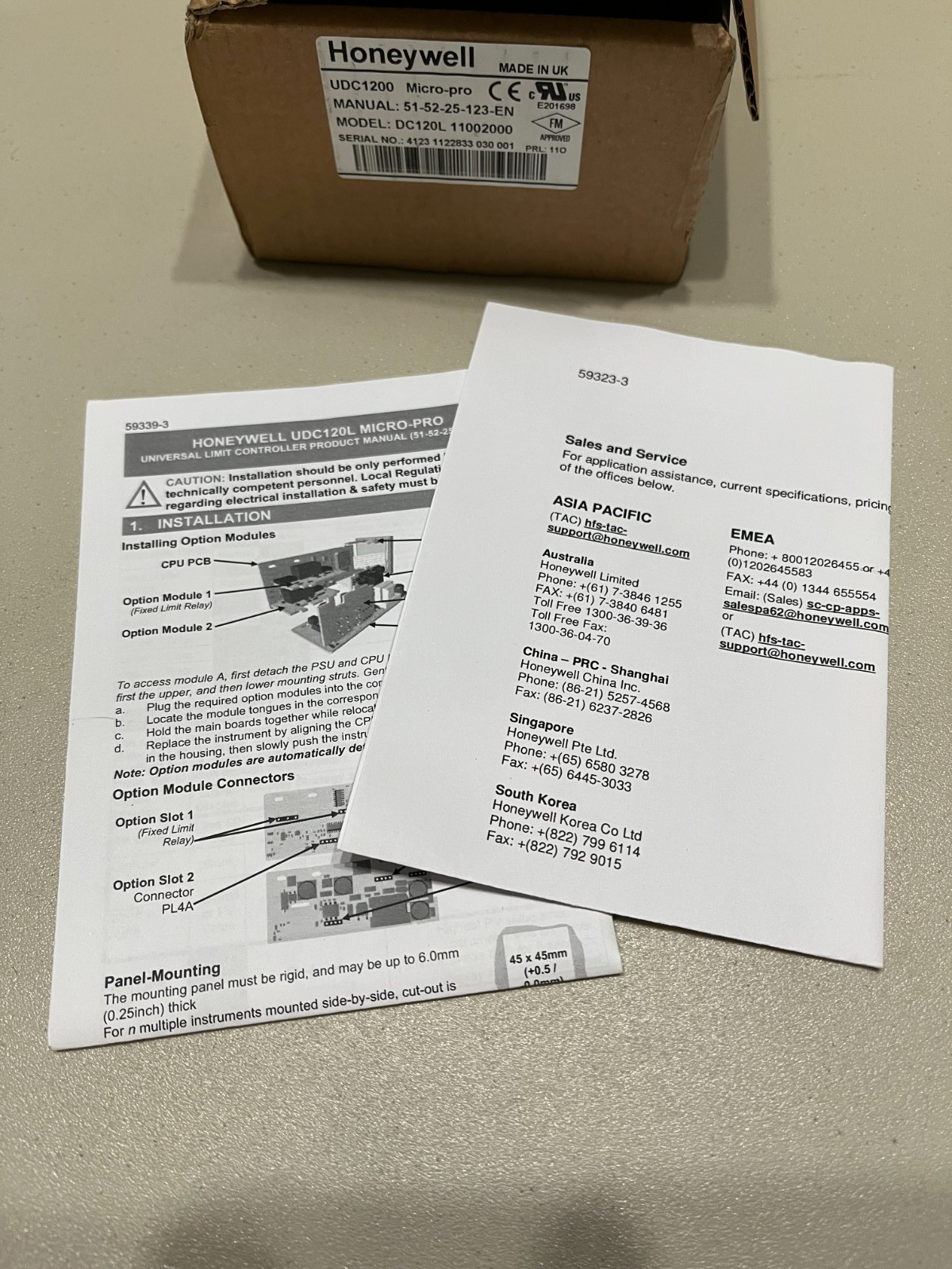 Honeywell UDC1200 Micro-pro DC120L 11002000