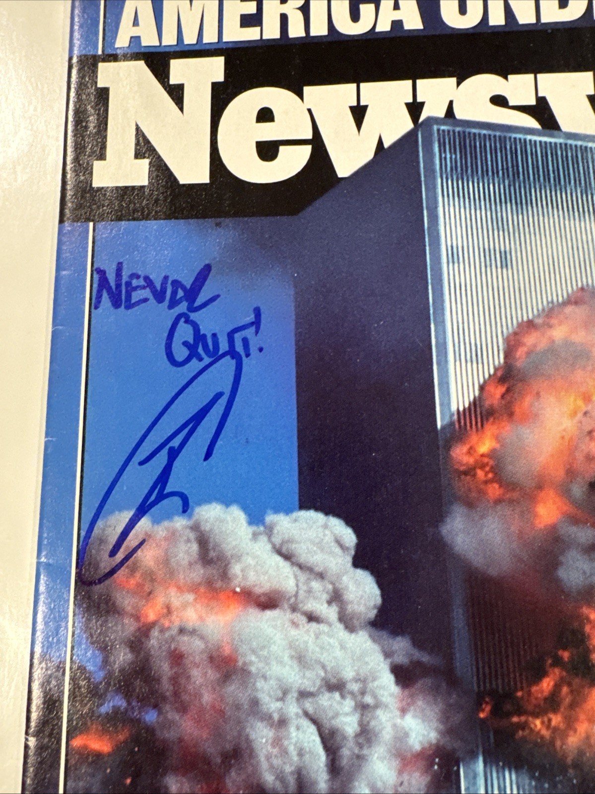 Robert O'Neill Signed Newsweek Magazine 9/11 Navy Seal Team 6 Bin Laden PSA COA