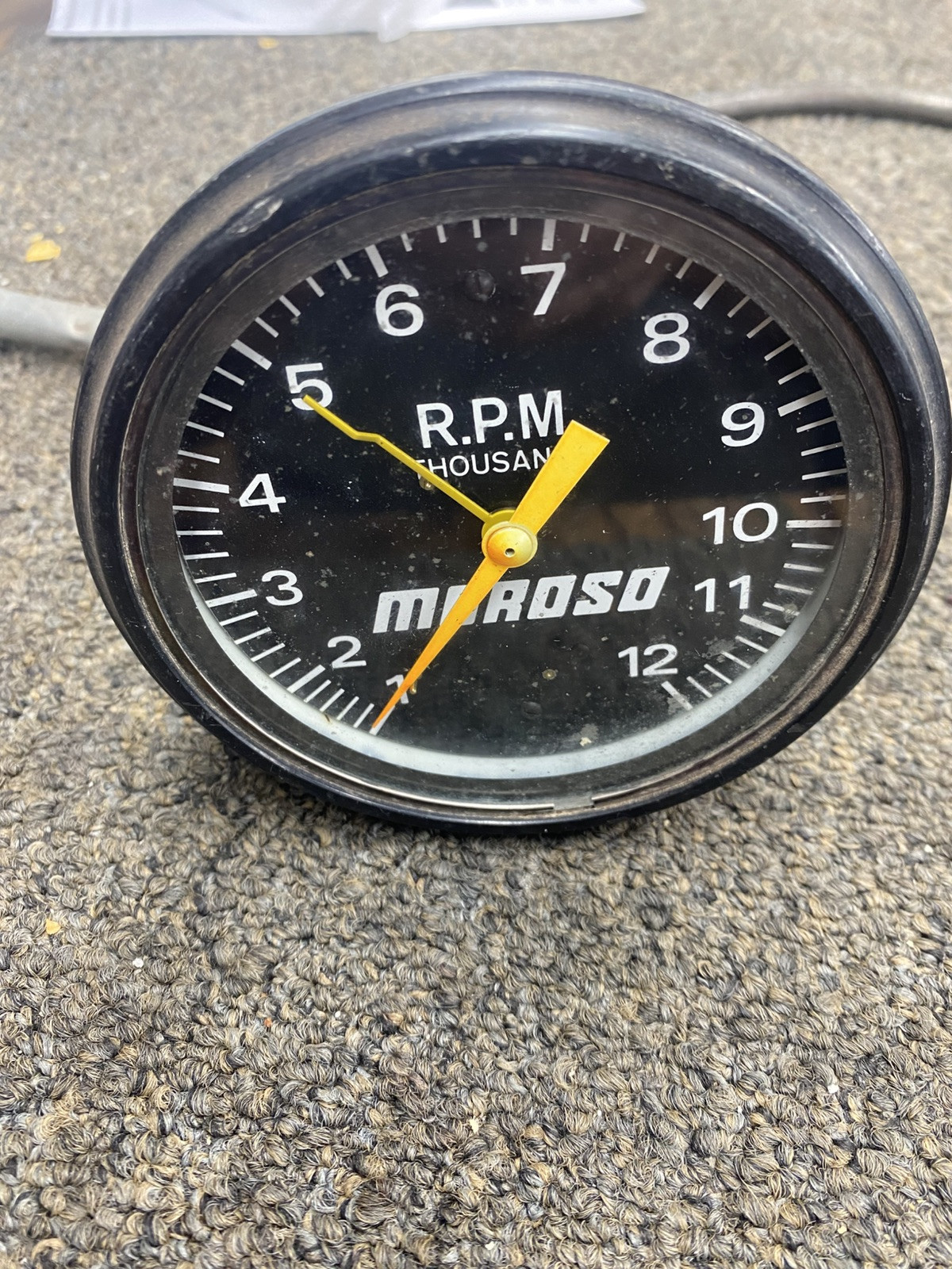 MOROSO 12K  RPM  GUAGE HOT ROD GASSER  DRAG RACE