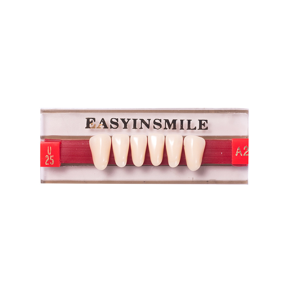 Dental Acrylic Resin False DIY Teeth Denture Upper Lower Full Set Shade A1/A2/A3