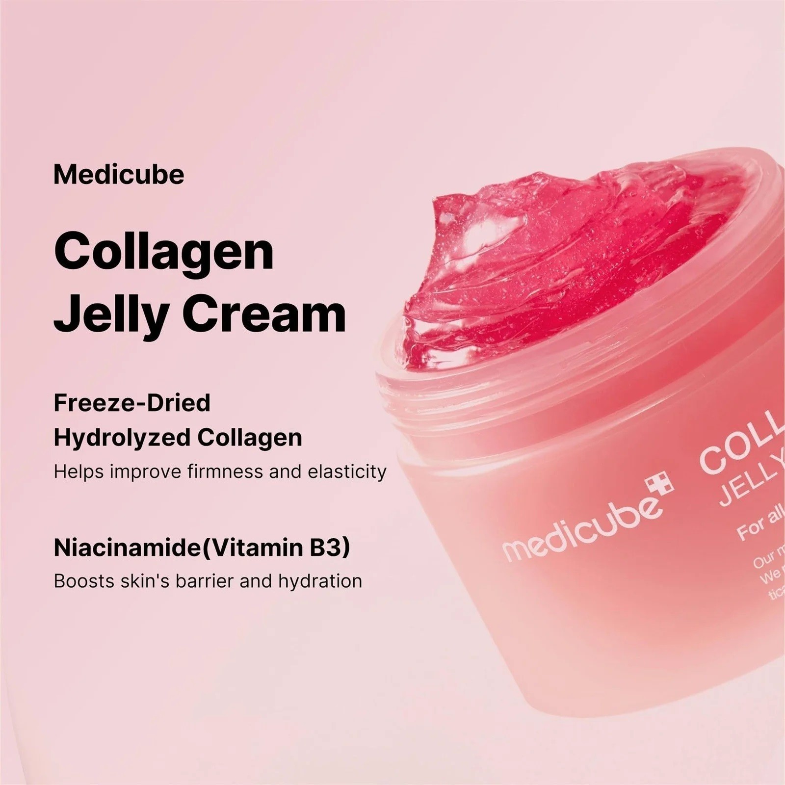 Medicube Collagen Jelly Cream 110ml 3.71 fl -Niacinamide Hydrolyzed Collagen New