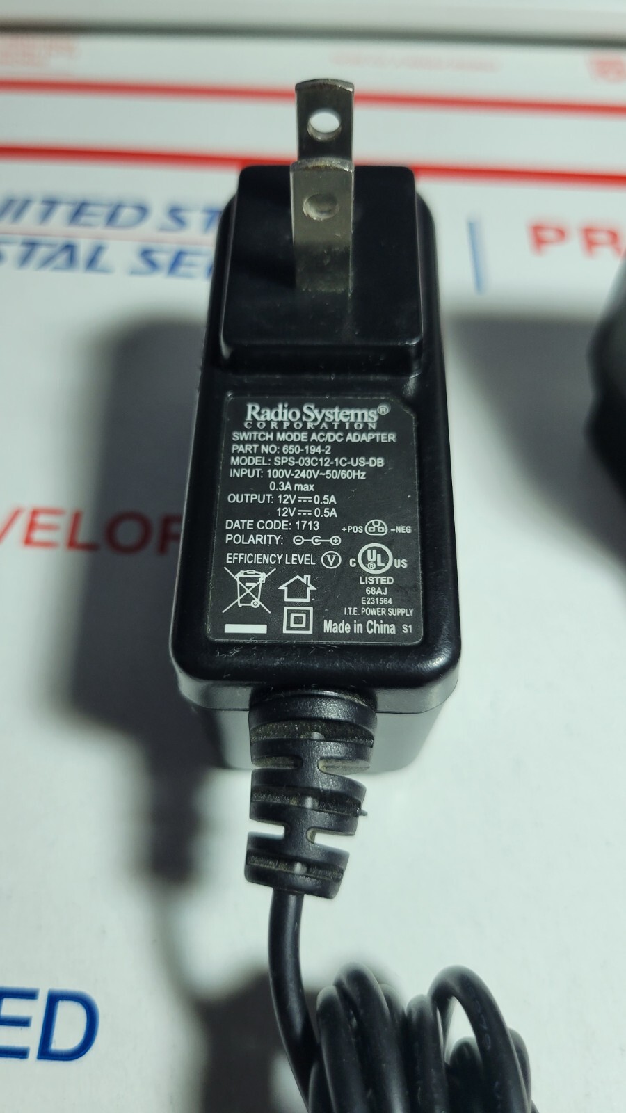 SportDog Wall Charger ADAPTER SD-1825 1875 1225 2525 3225 650-194-2 SAC00-12545