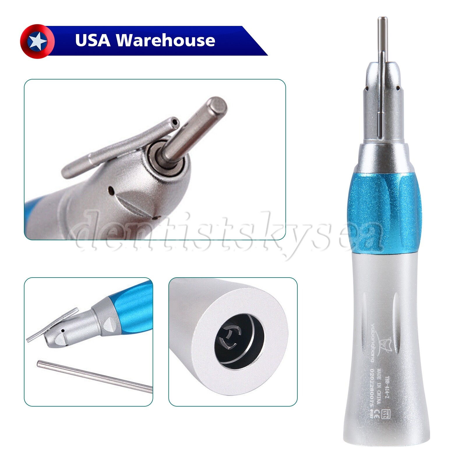 Dental 1:1 Surgical Implant Straight Handpiece With External Irrigation Pipe US