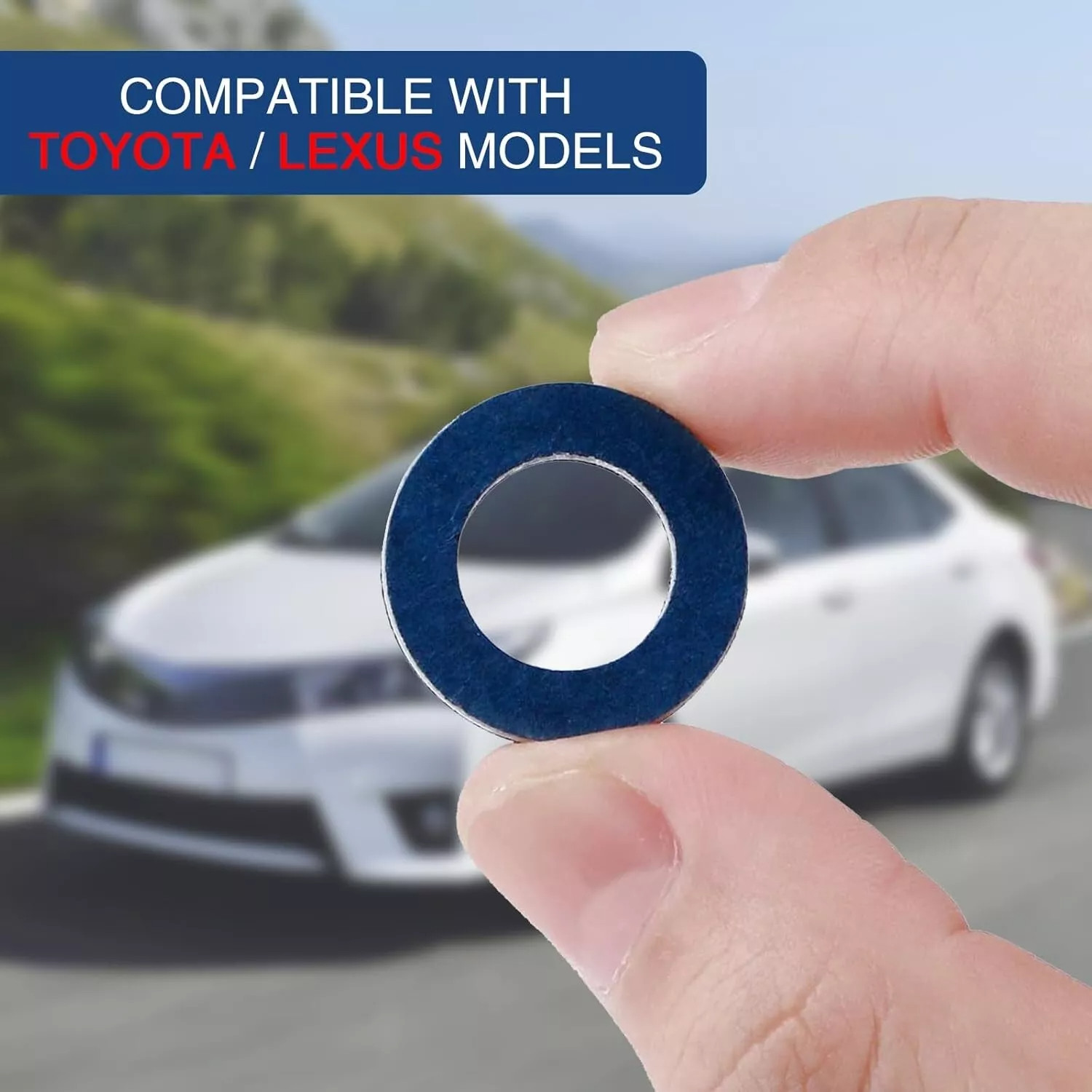 100PCS 12mm Oil Drain Plug Washer Gasket 90430-12031 For Toyota Lexus SCION US