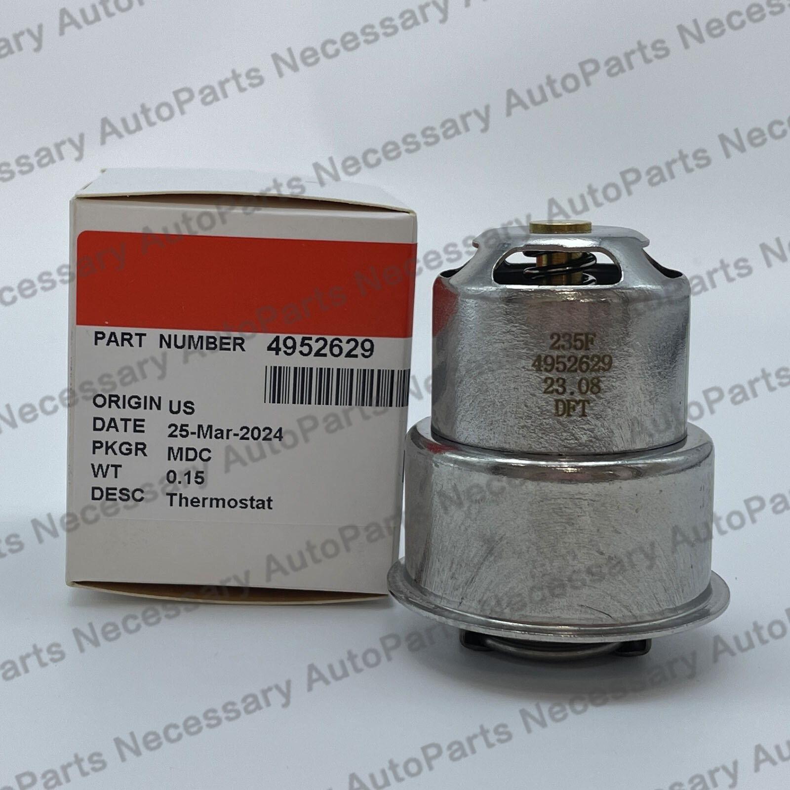 OEM FOR Cummins 4952629 Thermostat 15 liter ISX/QSX engines. 235F